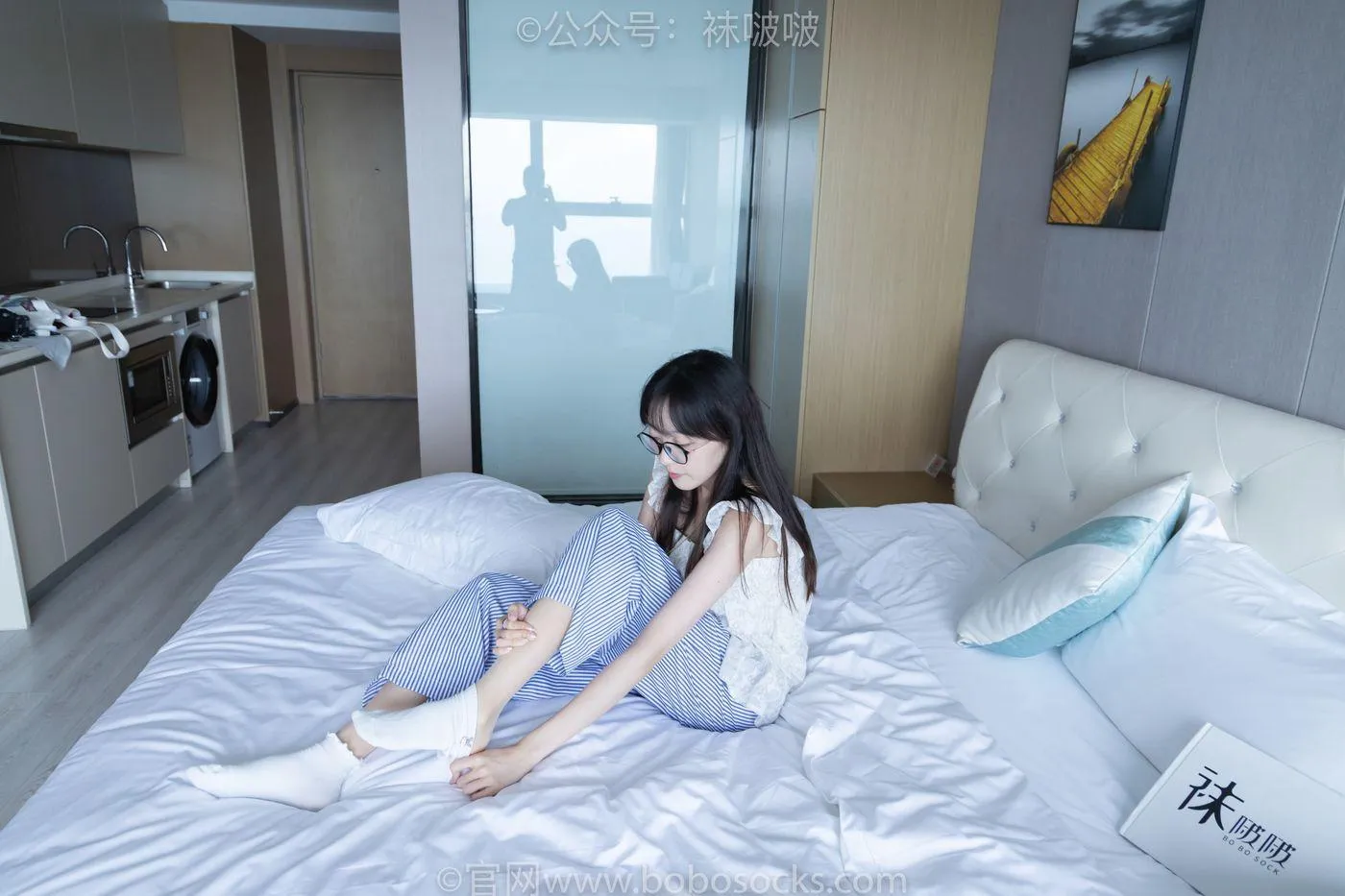 [BoBoSocks袜啵啵]NO.027 稚予- vans、白色棉袜、肉丝 [136P]插图9